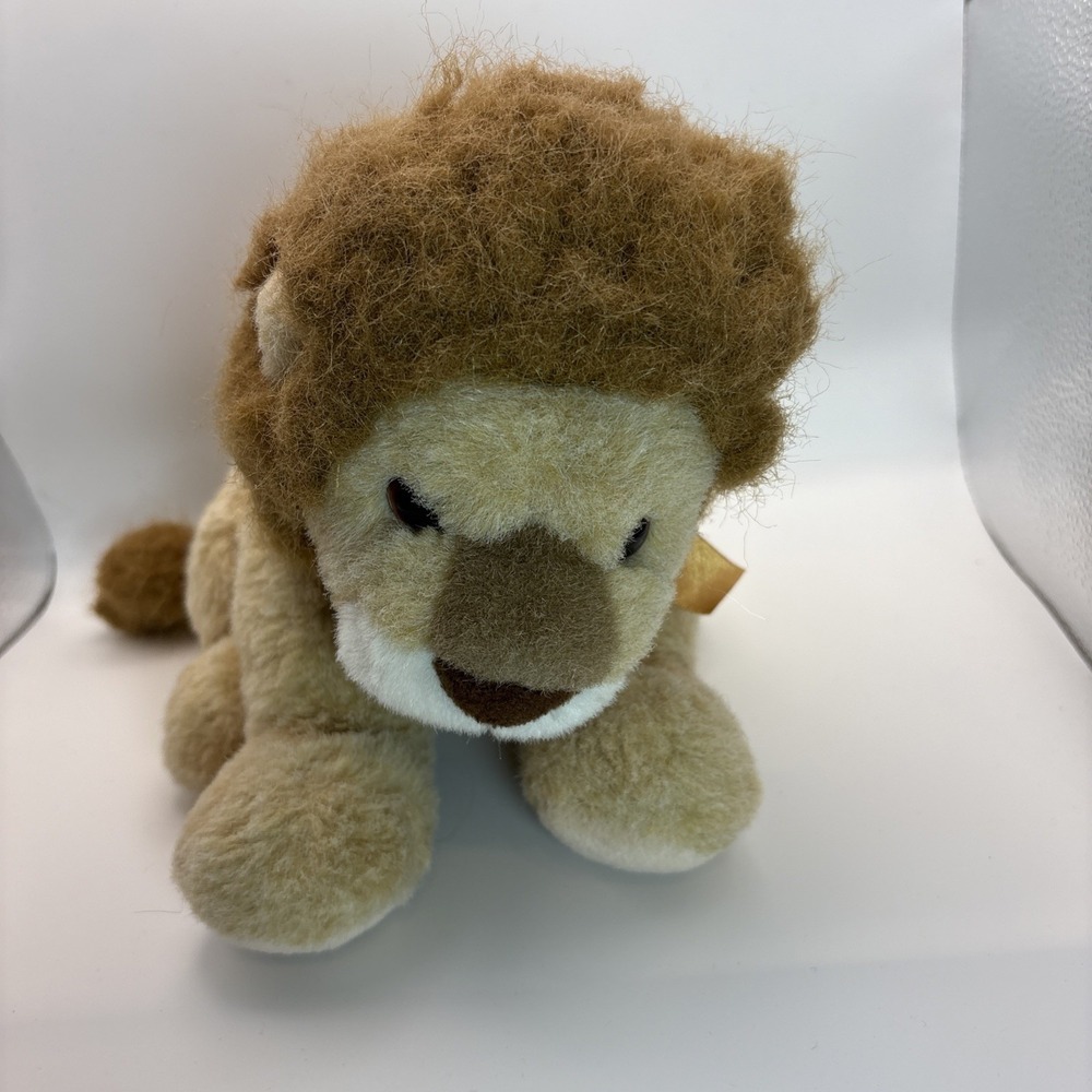 Vintage Gund Brutus‎ Lion Plush 2736 Handmade Retired Stuffed Animal Brown Tan